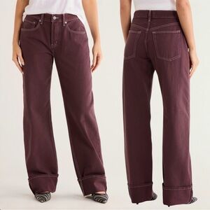 NWT ETICA Stanton Relaxed Wide Leg Sassafras Size 26